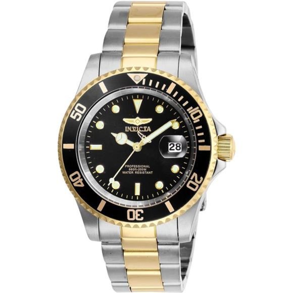 Invicta Men's Pro Diver Quartz Watch with Stainless Steel Strap